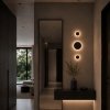 Lampa ścienna kinkiet czarny okrągły 15cm płaski metalowy minimalistyczy NYX ST-8293W/15 black Step Into Design